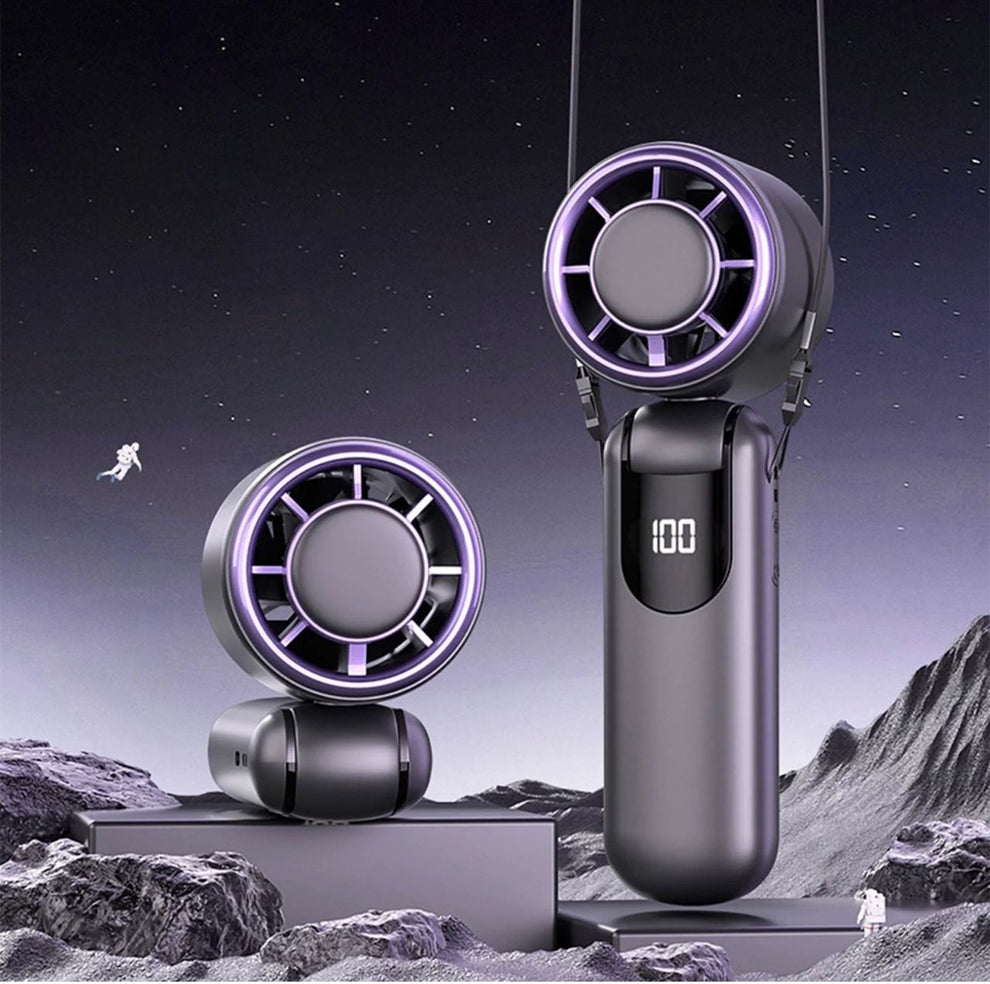 Mini Ventilateur Rechargeable avec Power Bank – CO2
