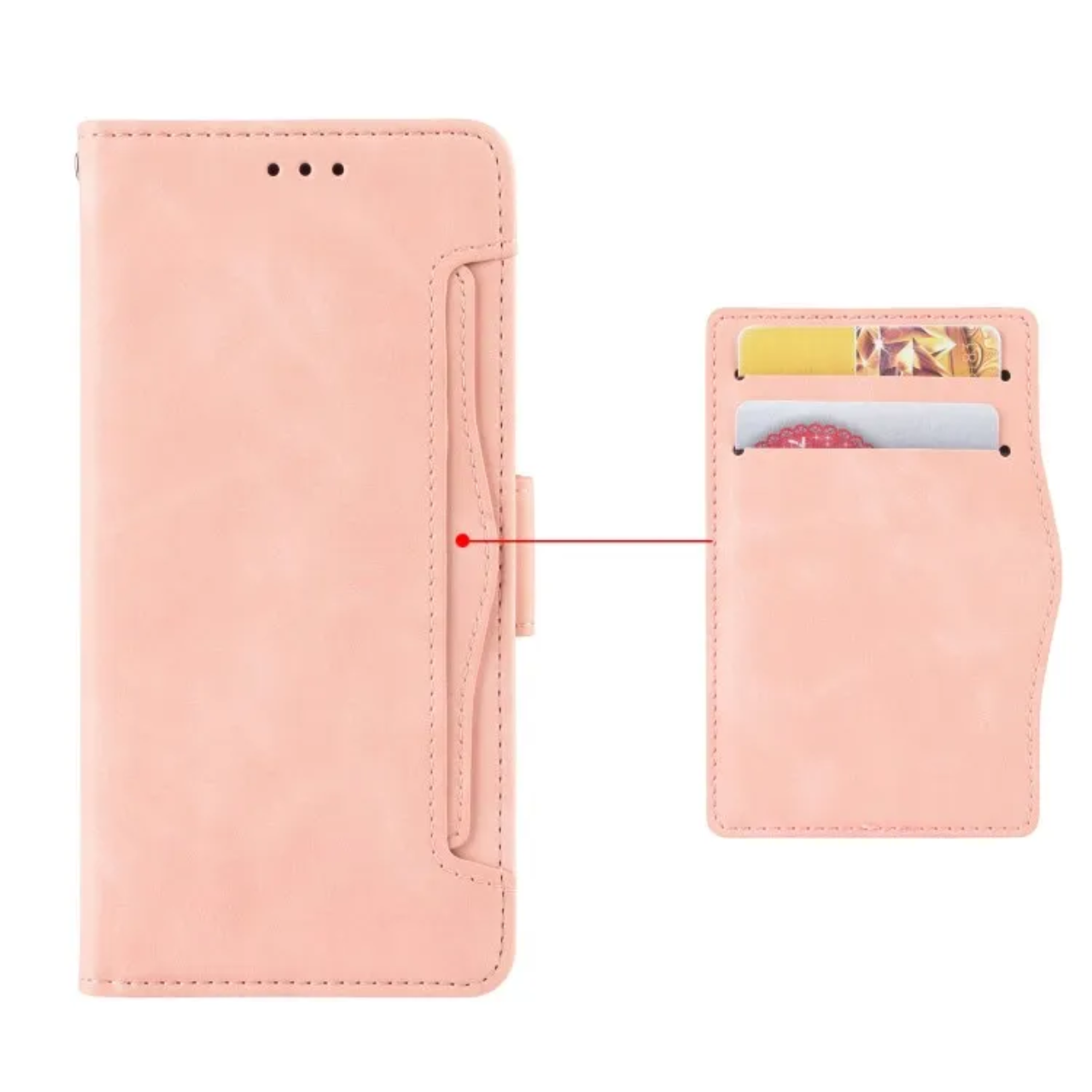 Étui Portefeuille Clapet en Simili-Cuir pour Samsung Galaxy (Série A, S, Note) - Multi-Coloris