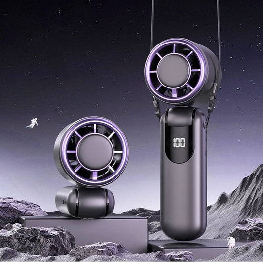 Mini Ventilateur Rechargeable avec Power Bank – CO2