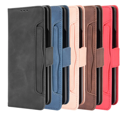 Étui Portefeuille Clapet en Simili-Cuir pour Samsung Galaxy (Série A, S, Note) - Multi-Coloris
